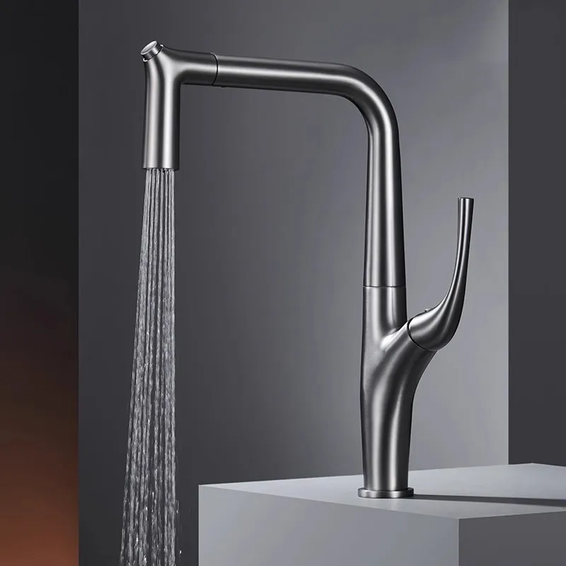 Commercial Kitchen Mixer Tap - سحب صنبور تصفية المياه رافعة نحاسية
