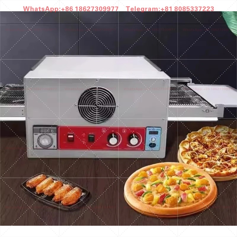 Commercial Kitchen Oven - فرن بيتزا كهربائي تجاري بحزام ناقل