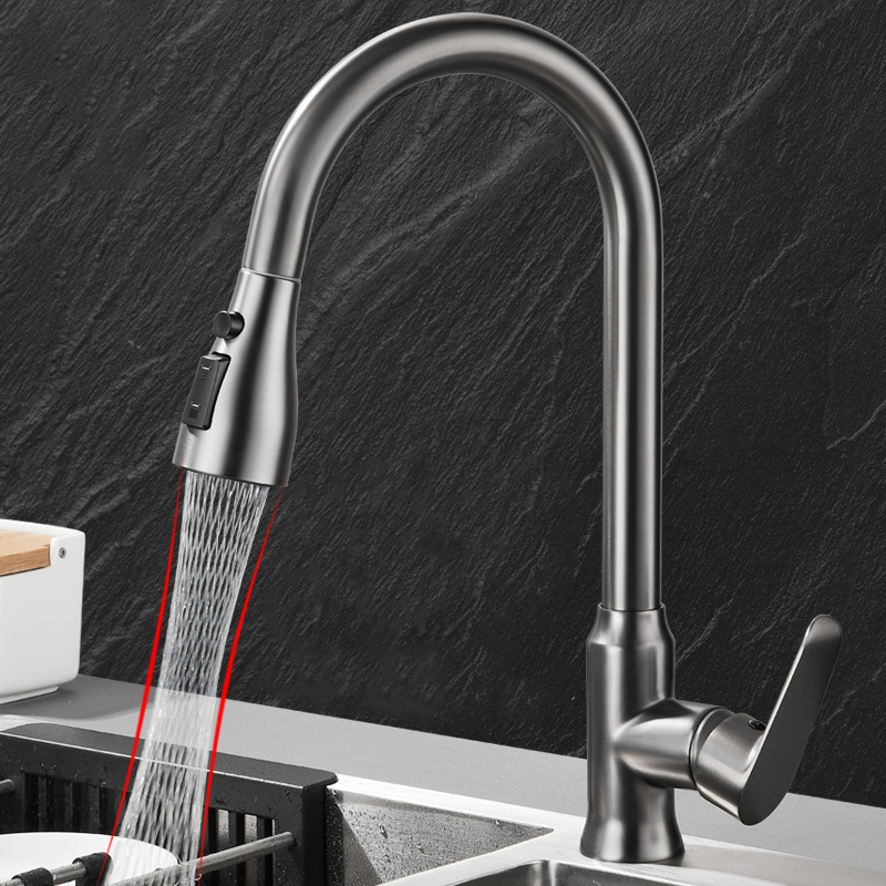 Commercial Kitchen Mixer Tap - صنبور المطبخ ثقب واحد سحب صنبور