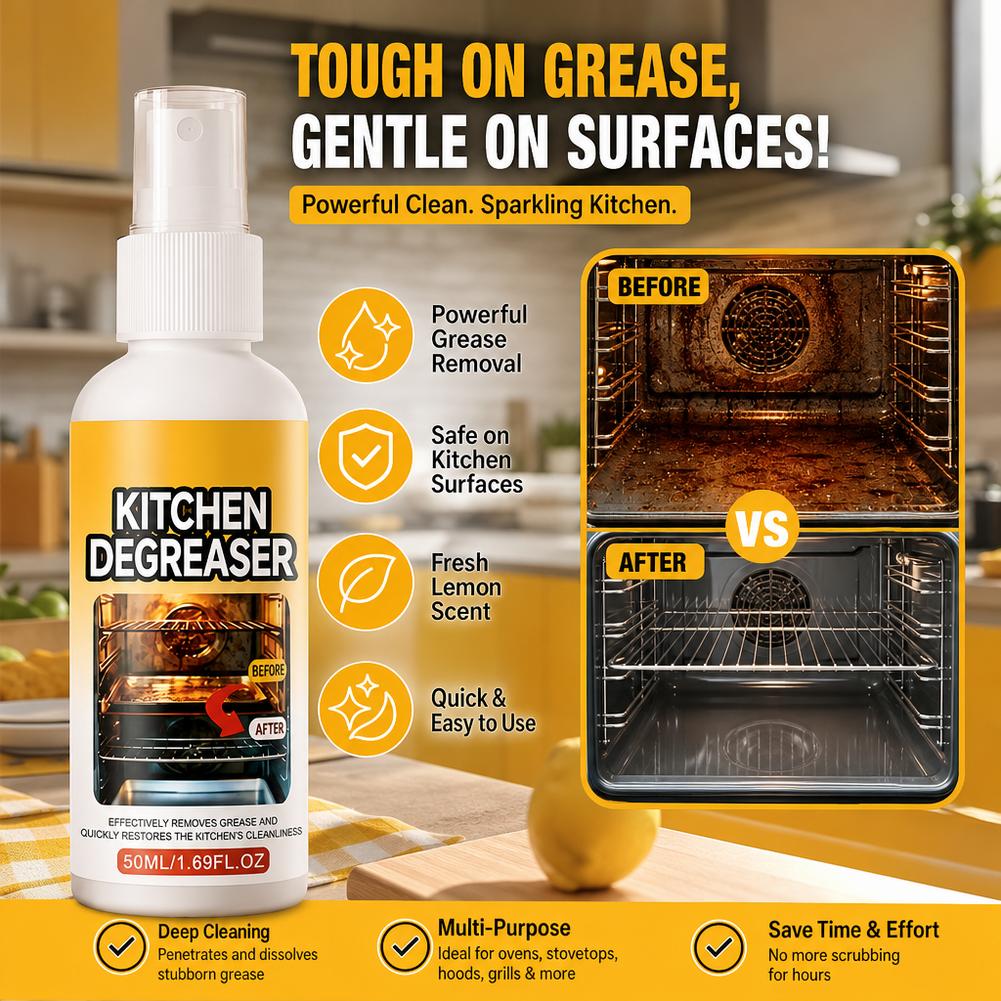 Commercial Kitchen Grease Cleaner - منظف ومزيل شحوم متعدد المواد آمن