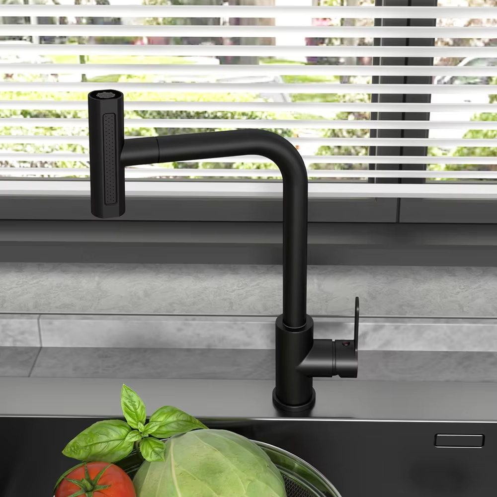 أسود سحب بالوعة المطبخ صنبور م - مراجعة Commercial Kitchen Mixer Tap وسعره