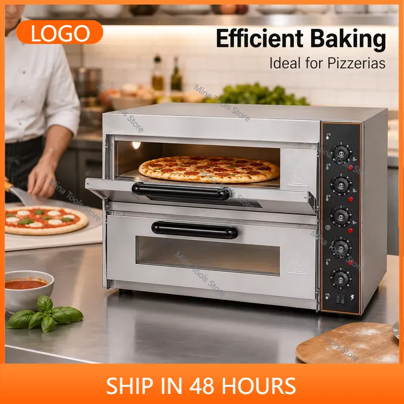 فرن بيتزا كهربائي تجاري بقوة 3 - مراجعة Commercial Kitchen Oven وسعره