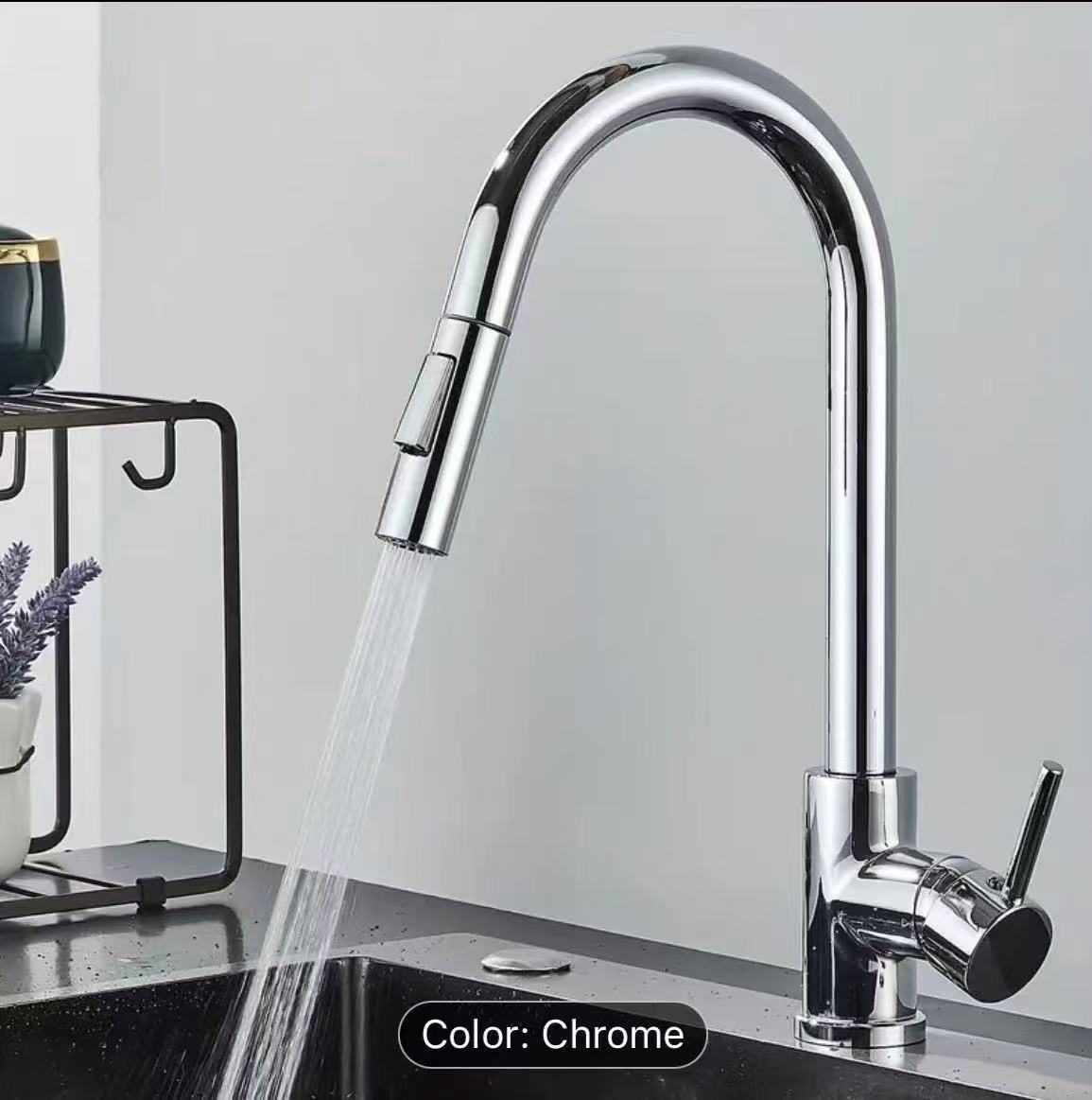 صنبور مطبخ أسود وفضي، متعدد ال - مراجعة Commercial Kitchen Mixer Tap وسعره