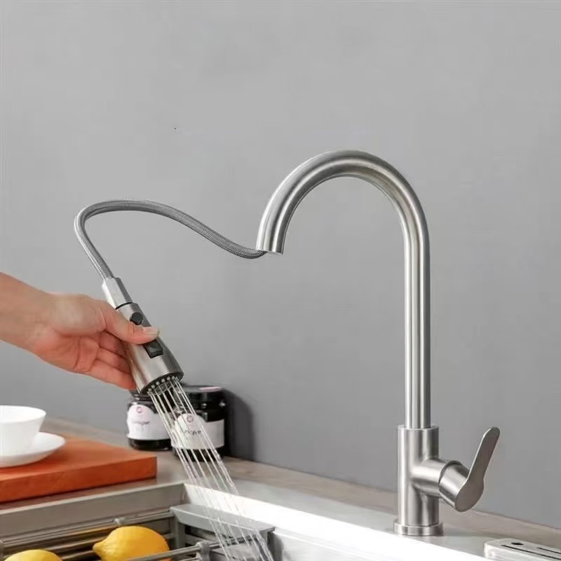 صنبور مطبخ بفتحة واحدة مع رأس  - مراجعة Commercial Kitchen Mixer Tap وسعره