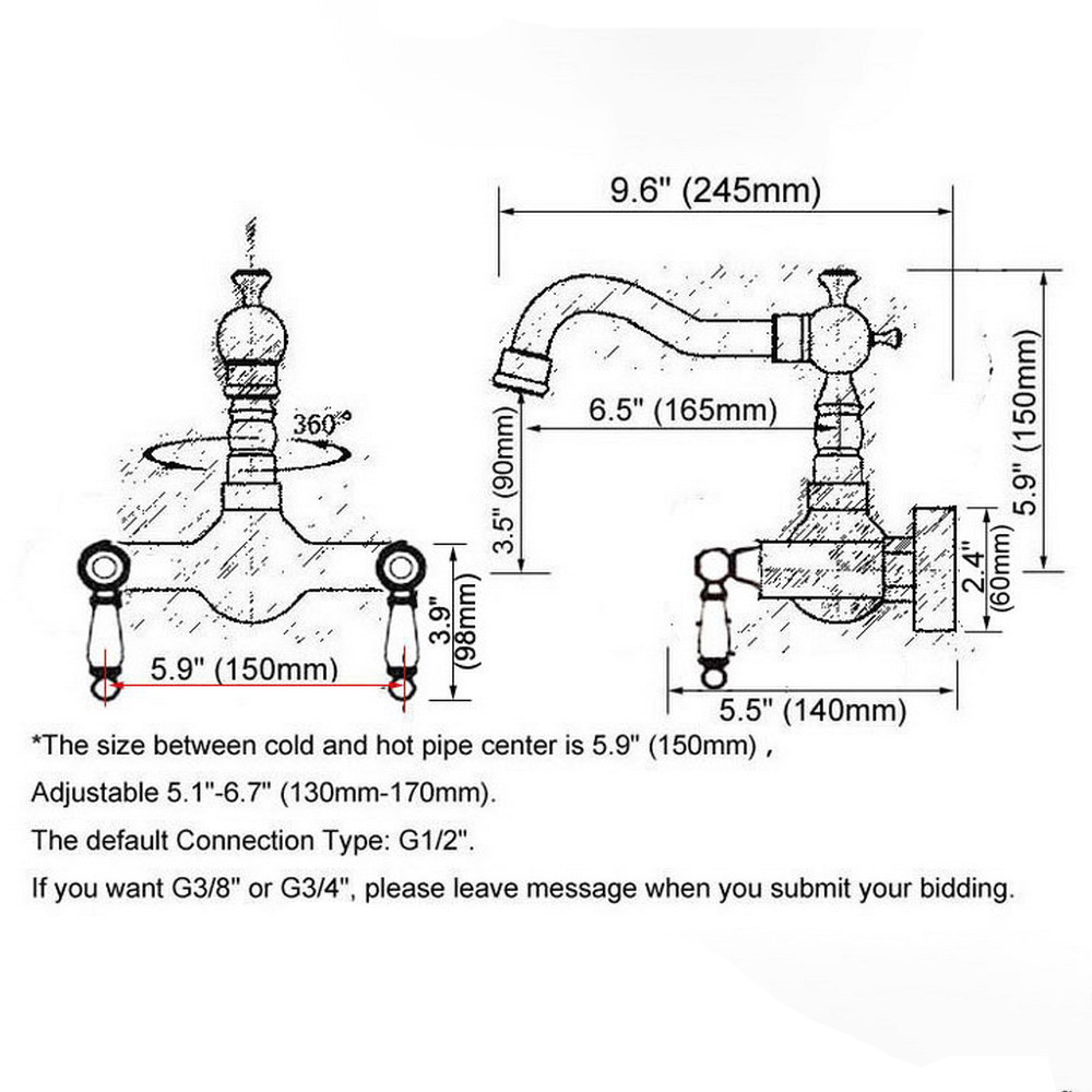 النفط الأسود مفروك البرونزية ا - مراجعة Commercial Kitchen Mixer Tap وسعره