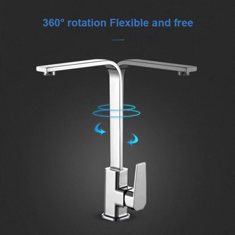 360 °   صنبور مطبخ دوار، خلاط  - مراجعة Commercial Kitchen Mixer Tap وسعره