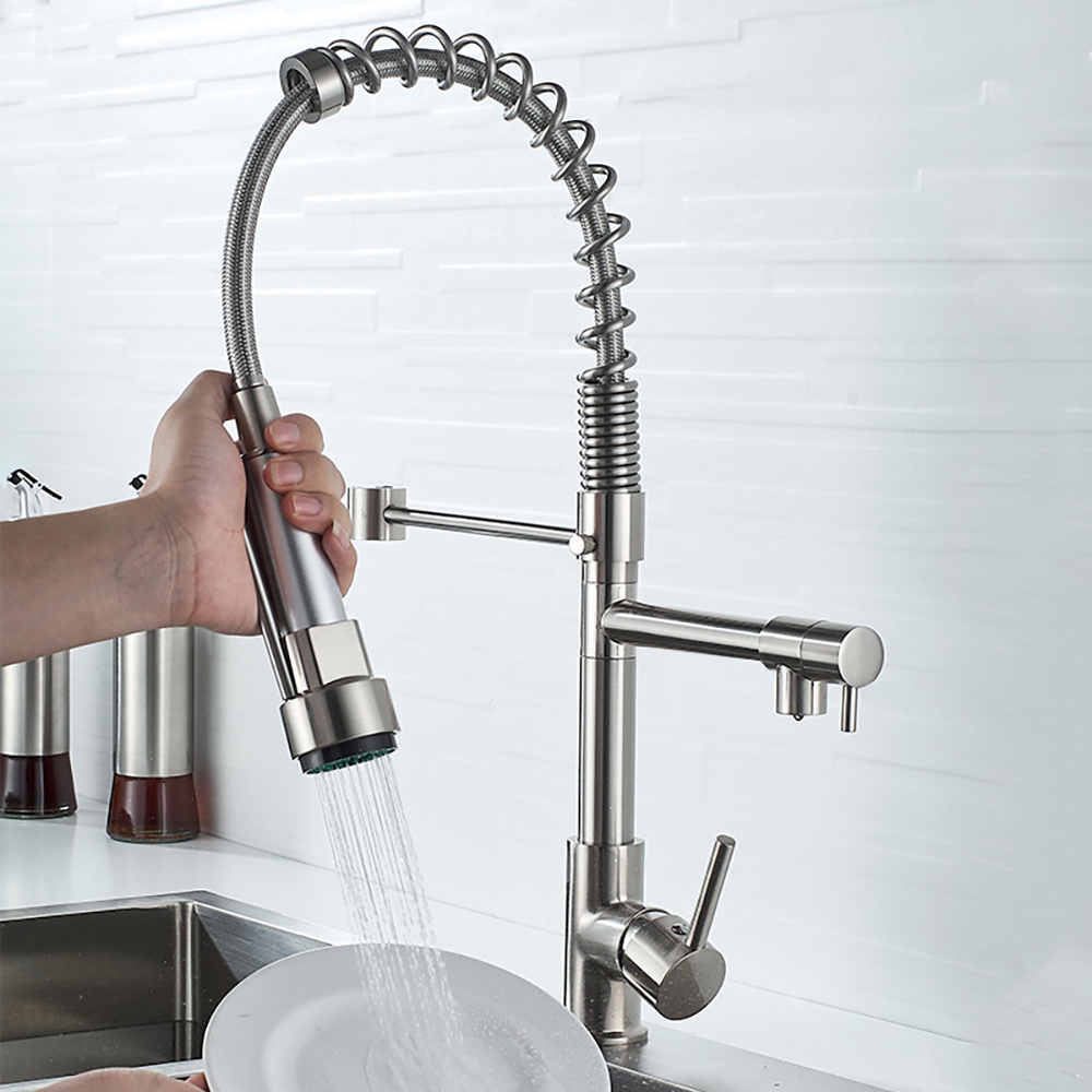 DQOK الأسود نحى الربيع سحب أسف - مراجعة Commercial Kitchen Mixer Tap وسعره